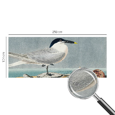 Selbstklebende Fototapete fürs Kinderzimmer mit einem ornithologischen Motiv