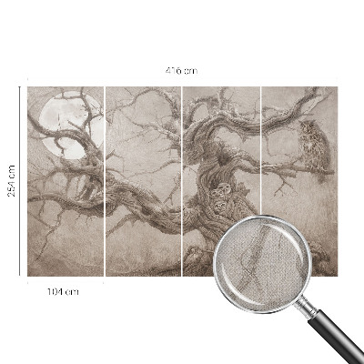 Hochwertige Bildtapete Nachtvögel