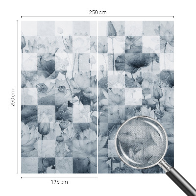 Vintage tapete Lotusblumen