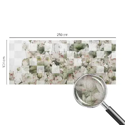 Selbstklebende Fototapete mit Lotusmuster