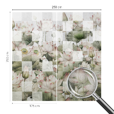 Selbstklebende Fototapete Lotusmuster