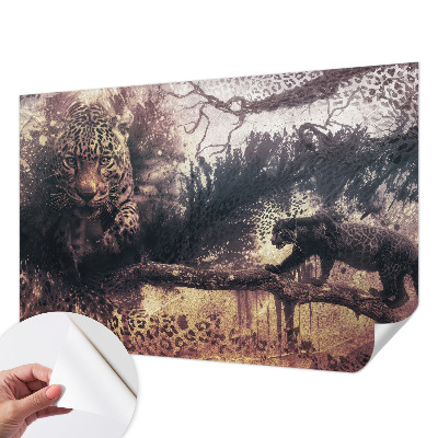 Selbstklebende Fototapete für die Wand mit Waldmotiv