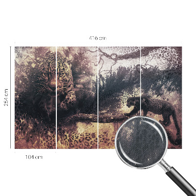 Selbstklebende Fototapete für die Wand mit Waldmotiv