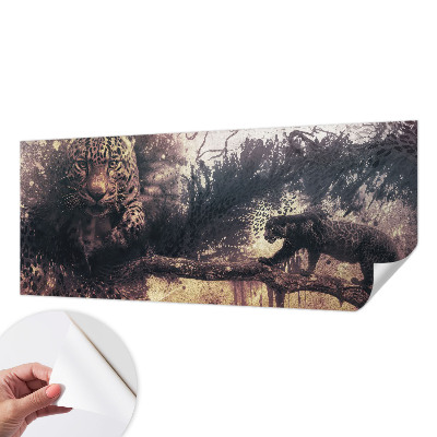 Selbstklebende Fototapete für die Wand mit Waldmotiv