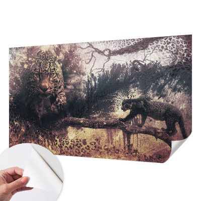 Selbstklebende Fototapete für die Wand mit Waldmotiv