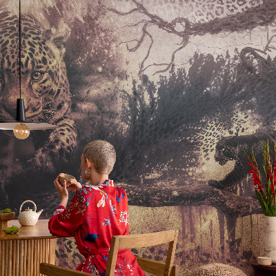 Selbstklebende Fototapete für die Wand Waldthema