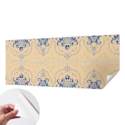 Selbstklebende Fototapete fürs Kinderzimmer Blaue Ornamente