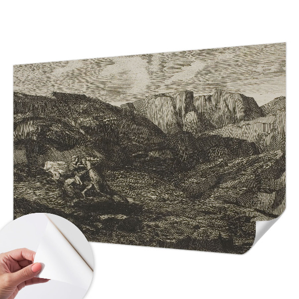 71D-Fototapete mit Motiv einer Berglandschaft