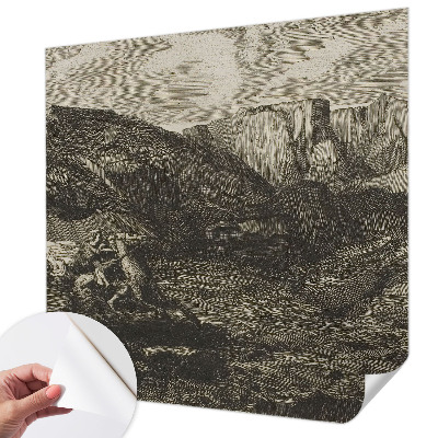 71D-Fototapete mit Motiv einer Berglandschaft