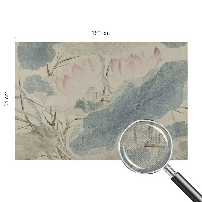 71D-Fototapete fürs Wohnzimmer Lotusblätter