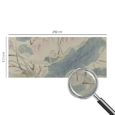 71D-Fototapete fürs Wohnzimmer Lotusblätter