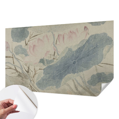 71D-Fototapete fürs Wohnzimmer Lotusblätter