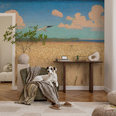 Moderne Fototapete nach Maß Weizenfeld