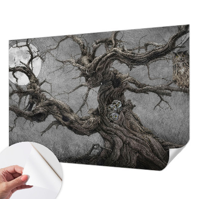 Motivtapete fürs Wohnzimmer Geheimnisvolle Eule