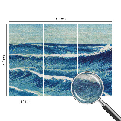 Vintage tapete Meereswellen