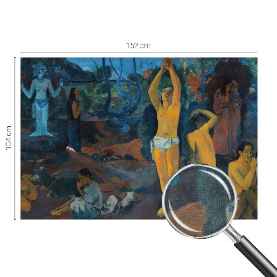 Selbstklebende Fototapete fürs Wohnzimmer mit tropischem Motiv in harmonischen Farben