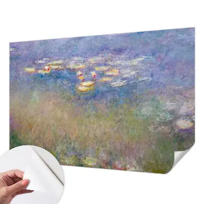Selbstklebende Fototapete fürs Schlafzimmer mit Motiv Seerosen