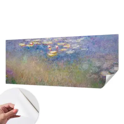 Selbstklebende Fototapete fürs Schlafzimmer mit Motiv Seerosen