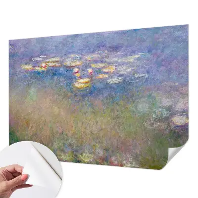 Selbstklebende Fototapete fürs Schlafzimmer mit Motiv Seerosen