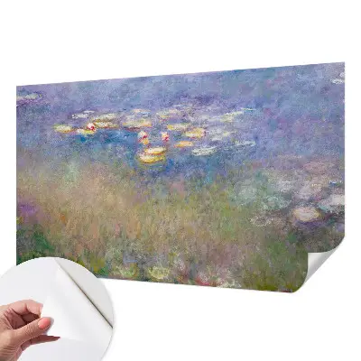 Selbstklebende Fototapete fürs Schlafzimmer mit Motiv Seerosen