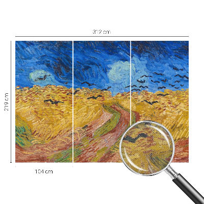 Selbstklebende Fototapete fürs Kinderzimmer Feldlandschaft