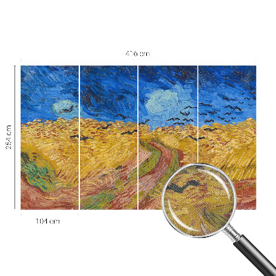 Selbstklebende Fototapete fürs Kinderzimmer Feldlandschaft