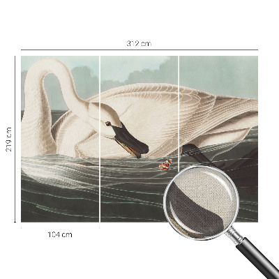 72D-Fototapete Harmonie der Natur als detailreiche Wandgestaltung