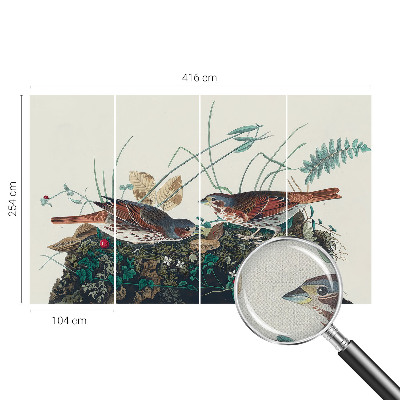 Fototapete in 3D-Optik der Zauber der Natur als fotorealistisches Motiv