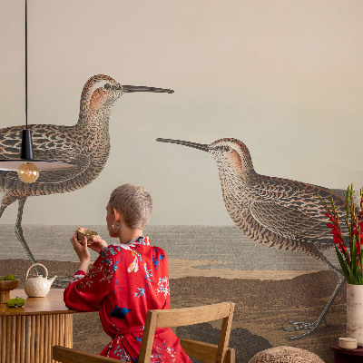 80D-Fototapete mit Vogelsilhouetten