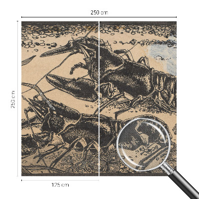 Moderne Fototapete nach Maß Wasserkrebs