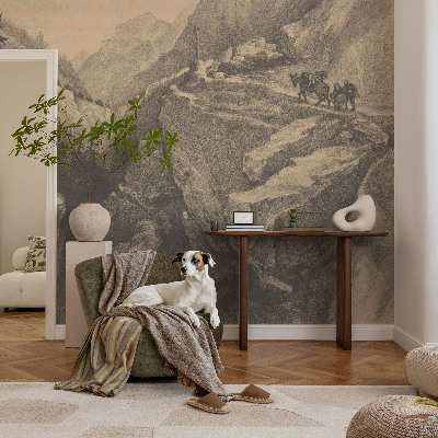 Motivtapete nach Maß Malerische Berge