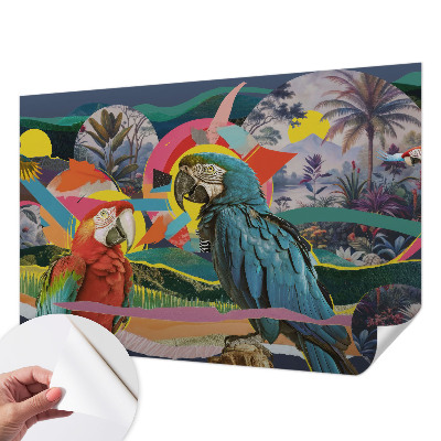 Motivtapete fürs Wohnzimmer Exotische Vögel