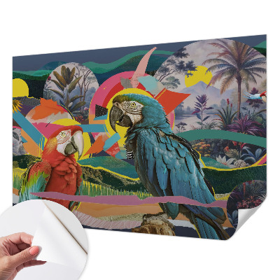 Motivtapete fürs Wohnzimmer Exotische Vögel