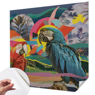 Motivtapete fürs Wohnzimmer Exotische Vögel