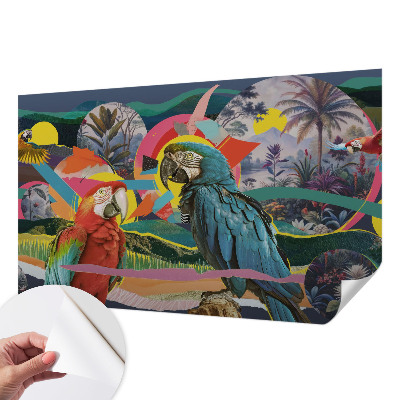 Motivtapete fürs Wohnzimmer Exotische Vögel