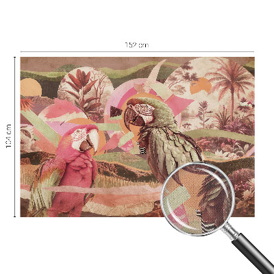 Selbstklebende Fototapete mit Motiv tropischer Vögel
