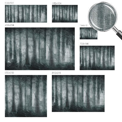 Hochwertige Bildtapete geheimnisvoller Wald