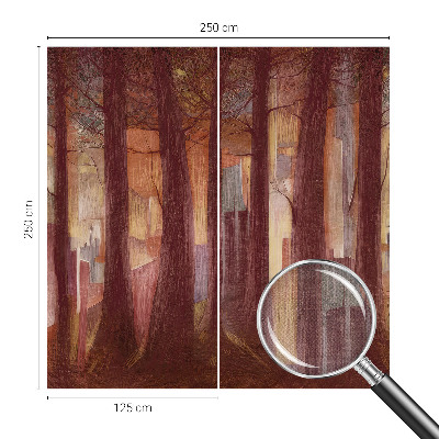 Selbstklebende Fototapete fürs Wohnzimmer Geheimnisvolle Landschaft