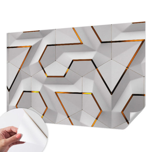 Vintage Tapete mit modernem geometrischem Muster