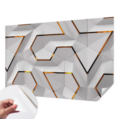 Vintage Tapete mit modernem geometrischem Muster