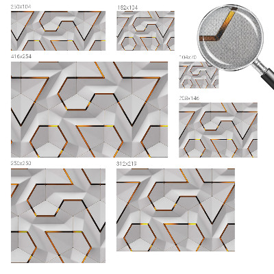Vintage Tapete mit modernem geometrischem Muster