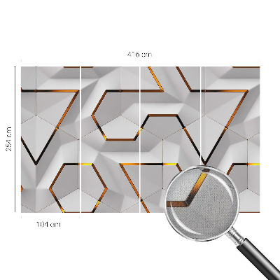 Vintage Tapete mit modernem geometrischem Muster