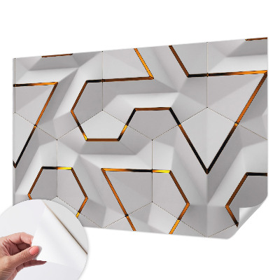 Vintage Tapete mit modernem geometrischem Muster