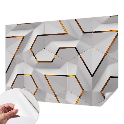 Vintage Tapete mit modernem geometrischem Muster