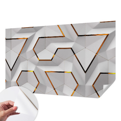 Vintage Tapete mit modernem geometrischem Muster