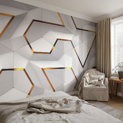 Vintage Tapete mit modernem geometrischem Muster