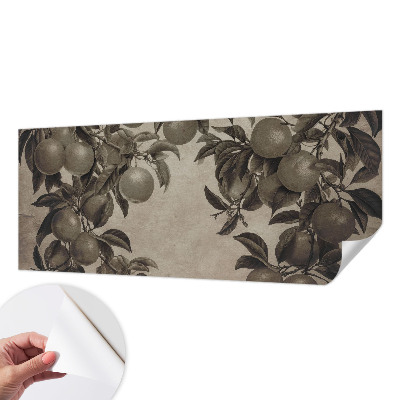 Selbstklebende Fototapete fürs Schlafzimmer Fruchtmuster