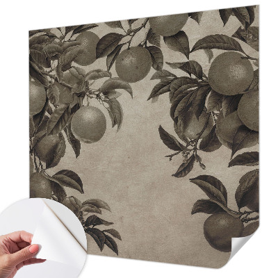 Selbstklebende Fototapete fürs Schlafzimmer Fruchtmuster