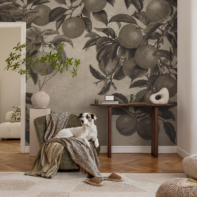 Selbstklebende Fototapete fürs Schlafzimmer Fruchtmuster