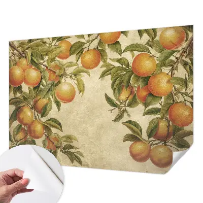 Selbstklebende Fototapete fürs Kinderzimmer mit Motiv Fruchtzweige
